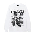 Enfants Riches Déprimés "Enfants" Vintage Collage Long-Sleeve - White