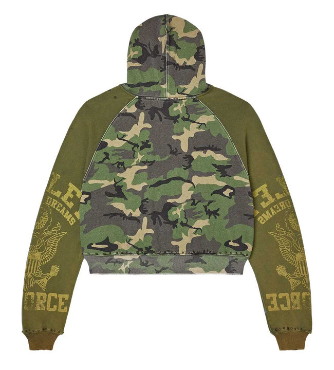 Vale Forever Camo Terrain Zip Up Hoodie Green Main Image