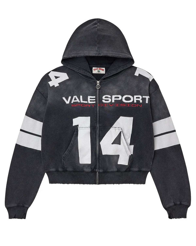 Vale Forever Jerzee Zip Up Hoodie Black Hover Image