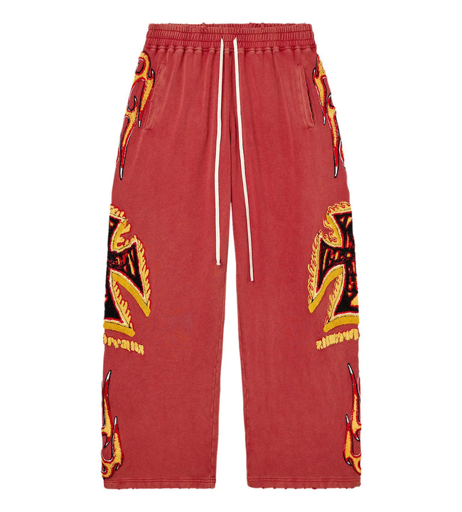 Vale Forever La Flare Sweatpants Red Hover Image