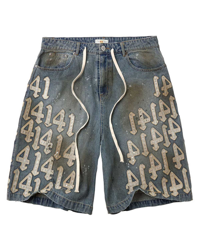 Vale Forever Lucky Charms Jorts Blue/White Hover Image