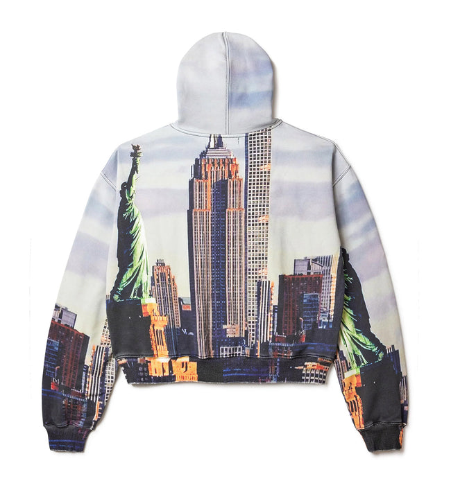 Vale Forever Skyline Zip Up Hoodie White Main Image
