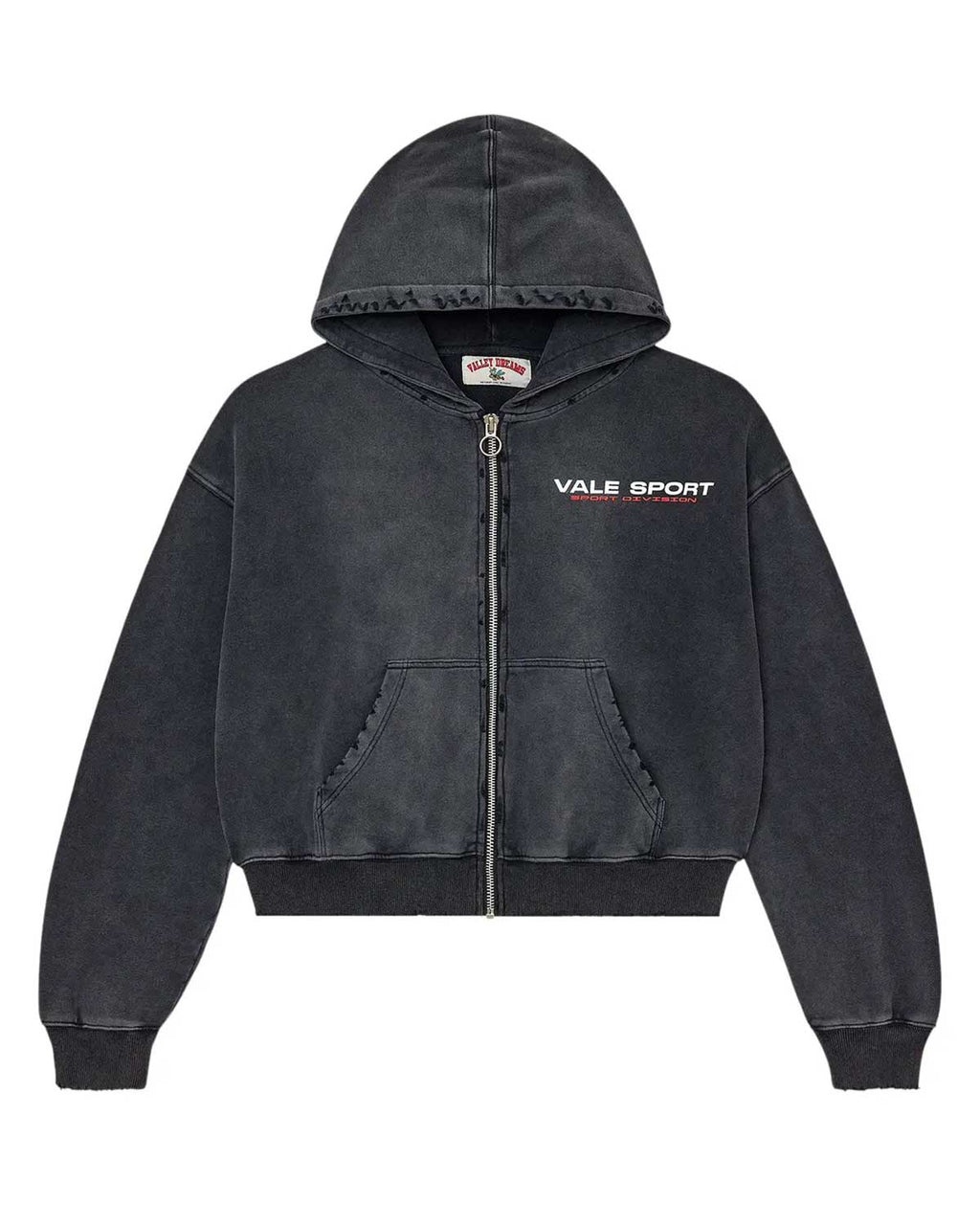 Vale Forever Staple Zip Up Hoodie Faded/Black