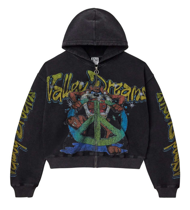 Vale Forever Taz Zip Up Hoodie Black Hover Image